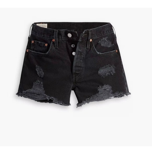 Levi Pants - Levi’s 501 High Rise Women’s Denim Jean Shorts Stowaway Black Size 31 NWT